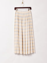 ボーダー プリーツスカート