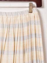 ボーダー プリーツスカート