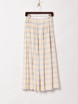 ボーダー プリーツスカート