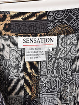 総柄フレアスカート