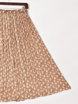 アメリカ製 花柄プリーツスカート