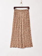 アメリカ製 花柄プリーツスカート