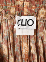 アメリカ製 花柄プリーツスカート