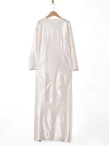 パイピング サテン ランジェリーガウン