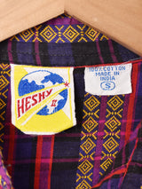 総柄 長袖シャツ