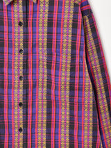 総柄 長袖シャツ