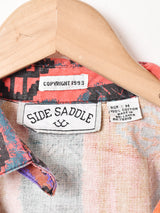 ネイティブ柄 長袖 デザインシャツ