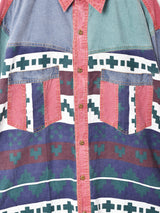 総柄 クレイジーパターン 長袖シャツ