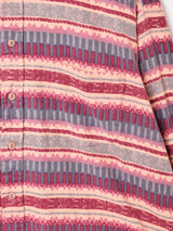 総柄 長袖シャツ