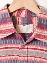 総柄 長袖シャツ