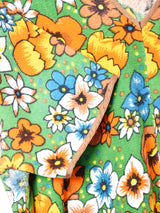 総柄 パイル生地Tシャツ