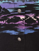 アメリカ製 風景プリント 長袖シャツ