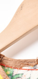 総柄 パイル生地Tシャツ