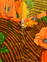 60's  ハワイ製 ROYAL HAWAIIAN 花柄 ホルターネックワンピース