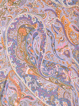 総柄 シルク テーラードジャケット