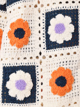 【2色展開】Meridian フラワーグラニーカーディガン