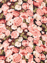 花柄 長袖 ボウタイブラウス