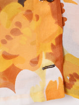 70's 花柄 シアー 長袖シャツ