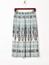 イギリス製 総柄 プリーツスカート