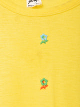 半袖 刺繍入りセーター