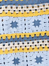 【2色展開】Elcamino フリルスリーブ クロップド クロシェトップス