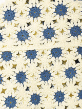 【2色展開】Meridian フラワークロシェ クロップドノースリーブトップス