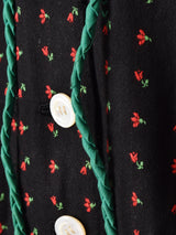 花柄 長袖 チロルワンピース