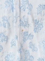 フランス製 織柄 長袖 オープンカラーシャツ