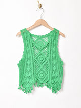 【5色展開】Meridianクロシェニットトップス