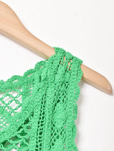 【5色展開】Meridian クロシェニットトップス