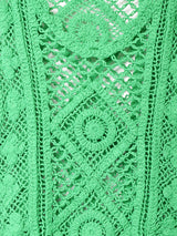 【5色展開】Meridian クロシェニットトップス