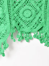 【5色展開】Meridian クロシェニットトップス