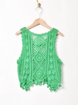 【5色展開】Meridian クロシェニットトップス