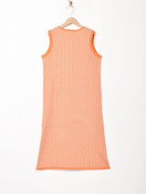 【2色展開】Meridian 総柄 スリーブレスワンピース