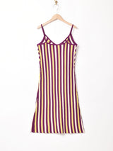 【2色展開】Meridian ストライプ ニット キャミソールワンピース
