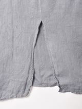 イタリア製 ボトルネック リネン スリーブレスワンピース