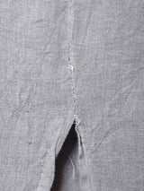 イタリア製 ボトルネック リネン スリーブレスワンピース