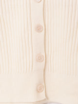 【4色展開】Meridian 襟付き リブカーディガン