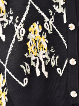 【2色展開】Meridian フラワーボタンカーディガン