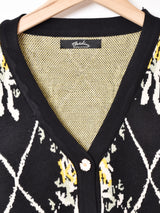 【2色展開】Meridian フラワーボタンカーディガン