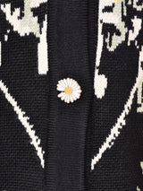 【2色展開】Meridian フラワーボタンカーディガン