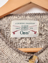 「ORVIS」ケーブル カーディガン