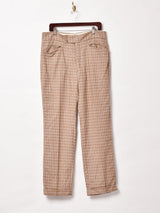 総柄 ウールパンツ W34