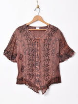 エスニックデザイン 刺繍チュニック