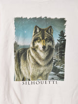 オオカミプリント スウェットシャツ