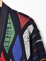 総柄カーディガン