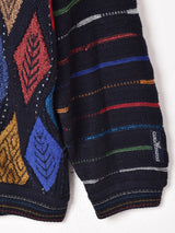 総柄カーディガン