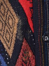 総柄カーディガン