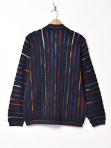 総柄カーディガン