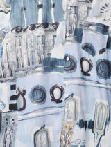 【3色展開】 総柄 半袖シャツ